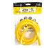 YELLOW HI-VIZ SILICONE TUBE 6MM id (2m pack)