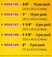 Meter Union Washers - 1 1/4" (6)