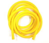 YELLOW HI-VIZ SILICONE TUBE 6MM id (2m pack)